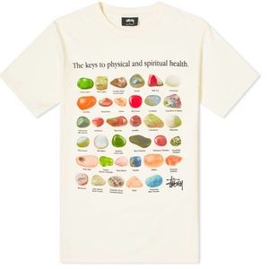 STUSSY Mens Stones-Pigment Dyed Tee